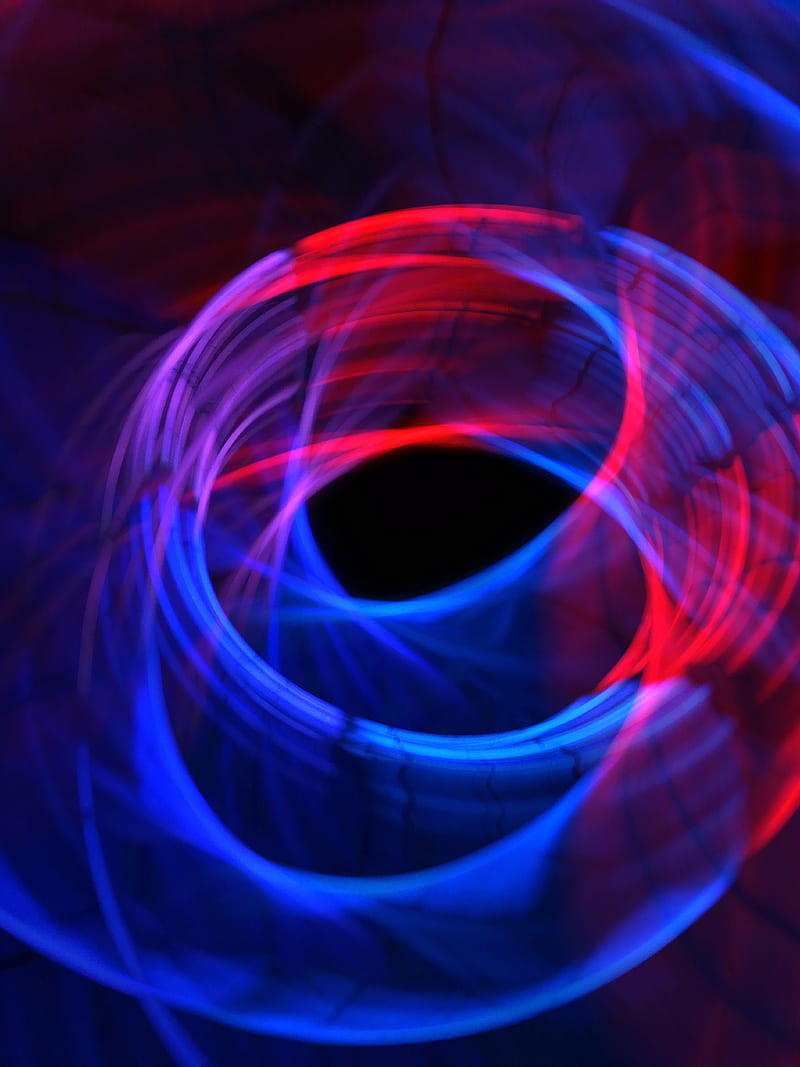 Glow stick circle, black, blue, circles, purple, rave, HD phone wallpaper