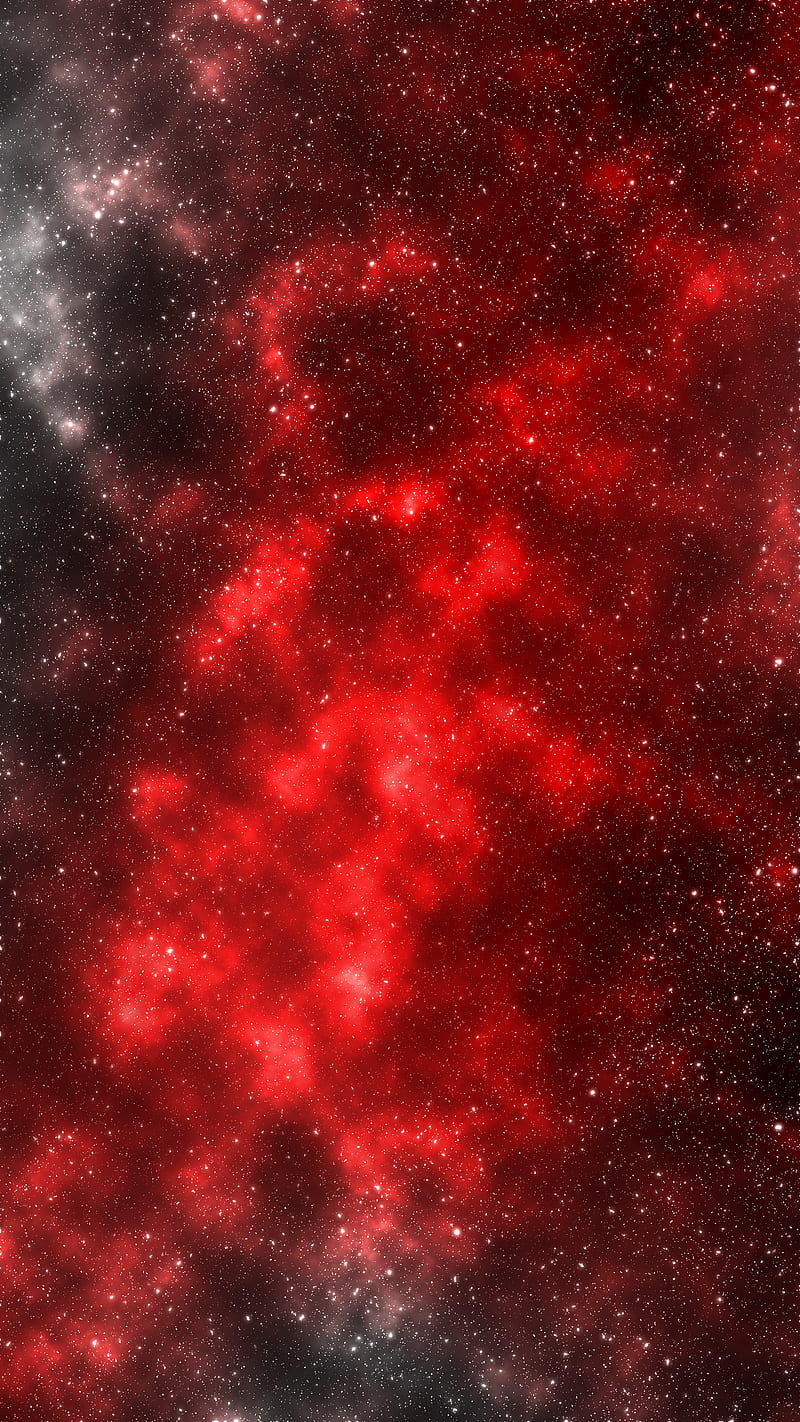 Red Stars, red, galaxy, stars, space, universe, HD phone wallpaper