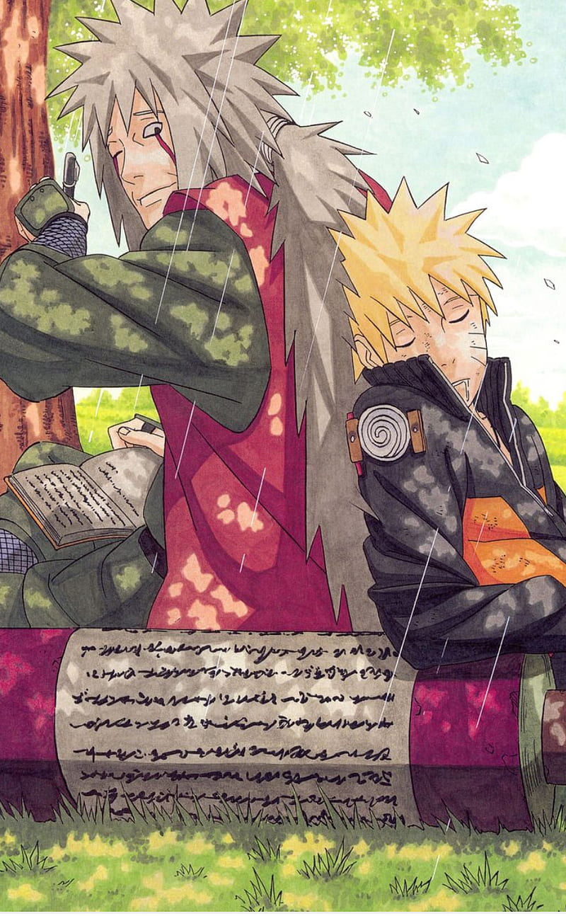 Naruto, jiriya, sleeping, HD phone wallpaper
