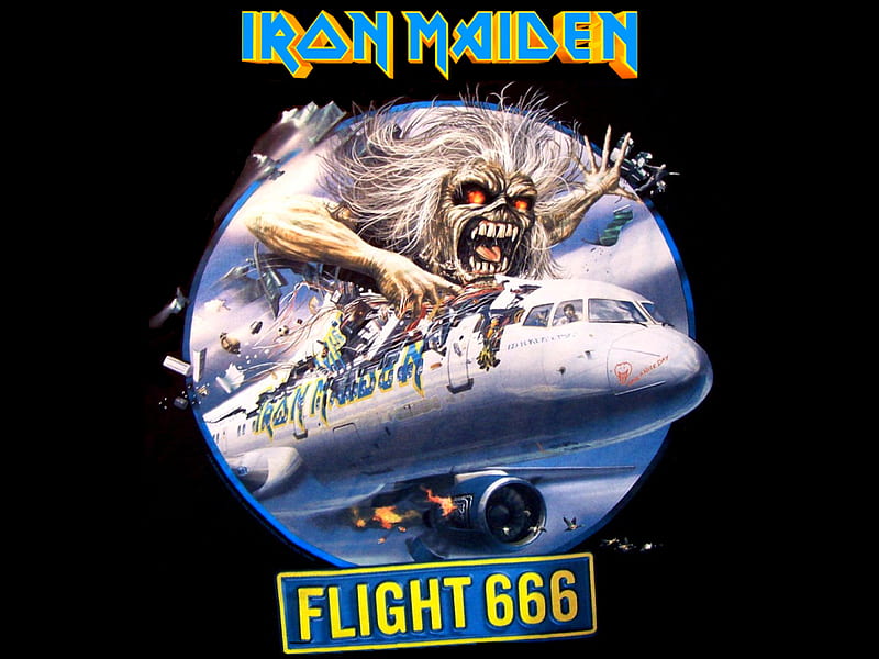 Iron Maiden - Flight 666, 666, music, flight, band, metal, logo, heavy, iron, eddie, maiden, HD wallpaper