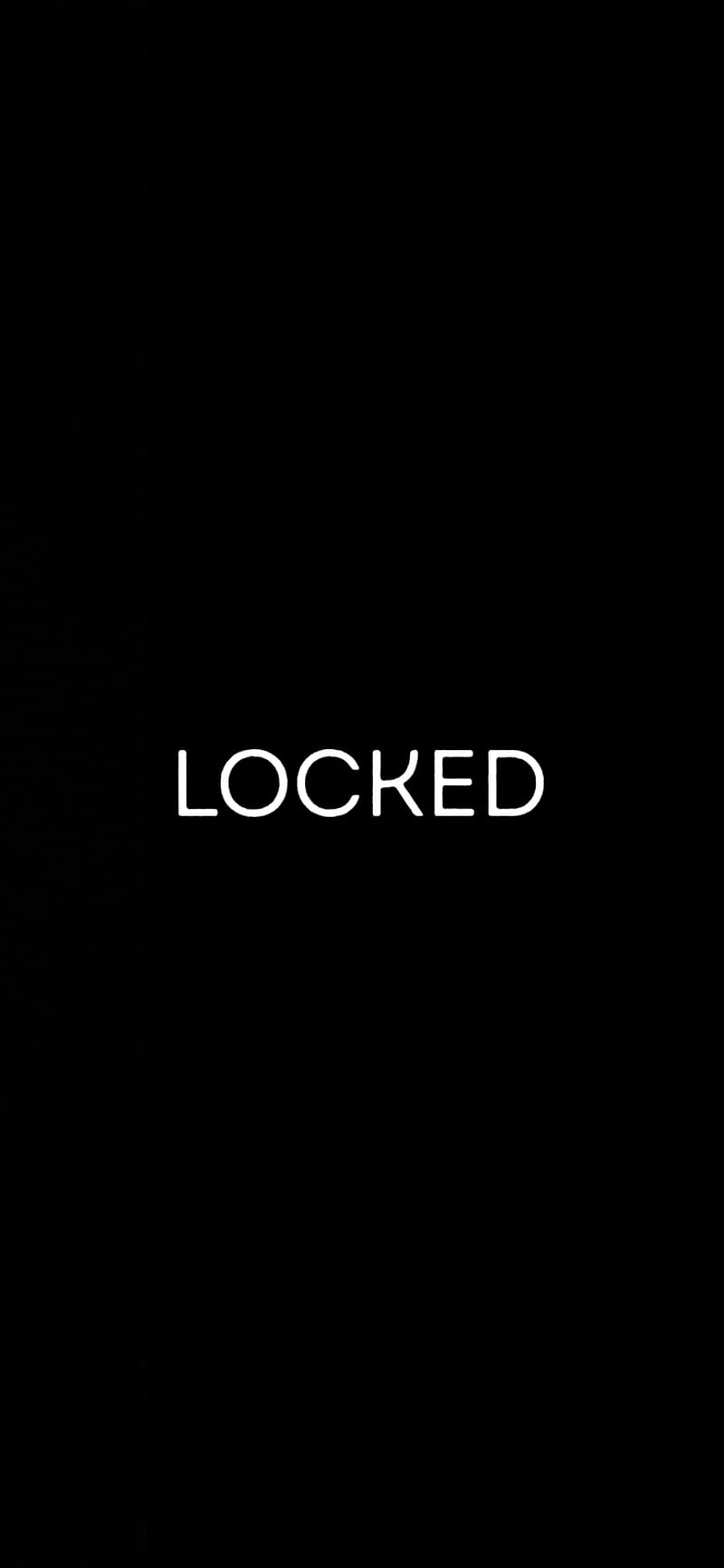 Locked, amoled, black and white, minimal, text, HD phone wallpaper | Peakpx