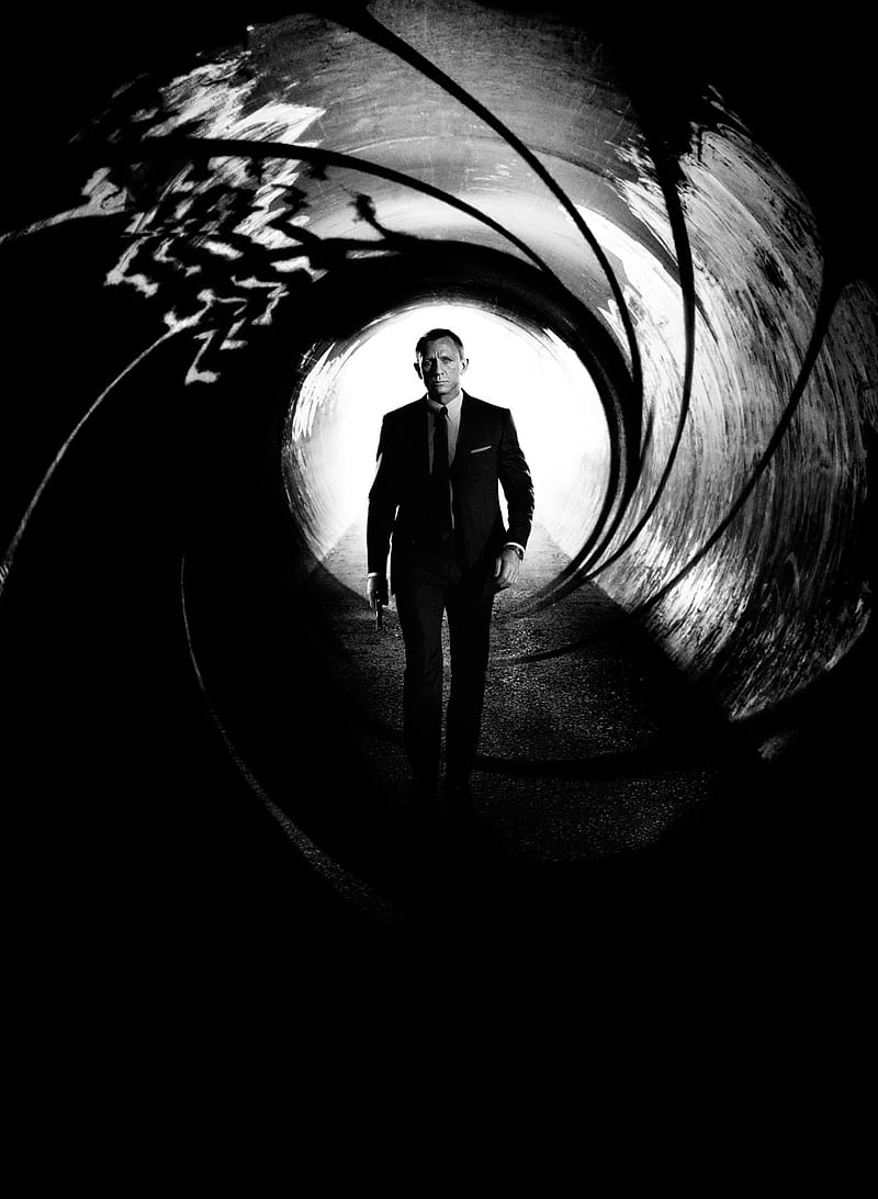 skyfall, 007, black, bond, galaxy, movie, HD phone wallpaper