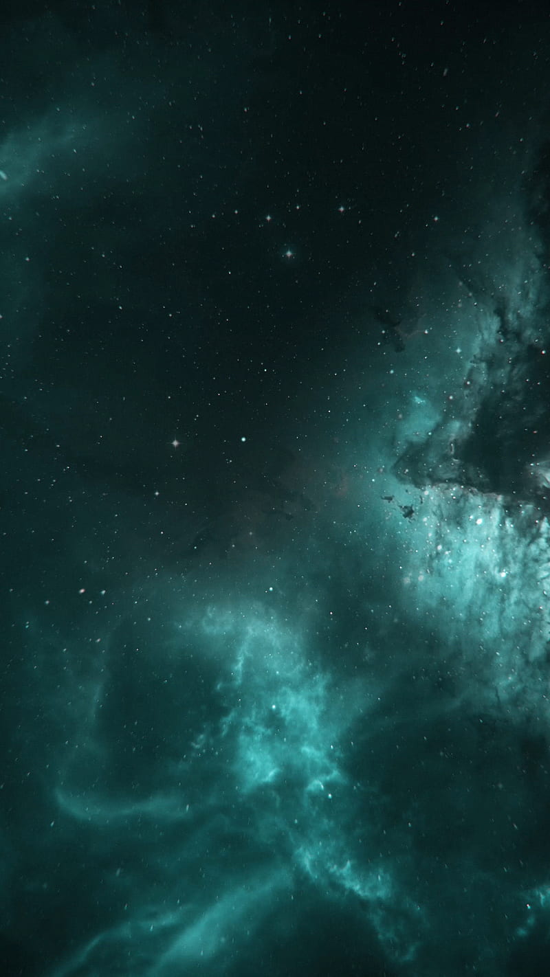 darkest corner, cloud, galaxy, nebula, scifi, space, stars, universe, HD phone wallpaper