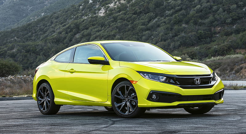 2020 Honda Civic Coupe Sport - Front Three-Quarter, car, HD wallpaper ...