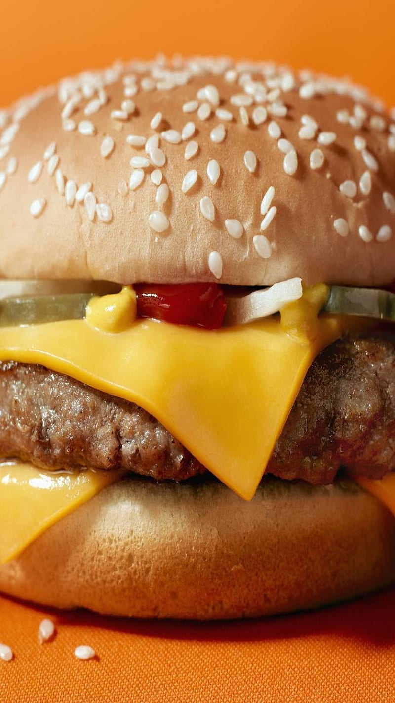 Cheeseburger1, cheese, burger, HD phone wallpaper