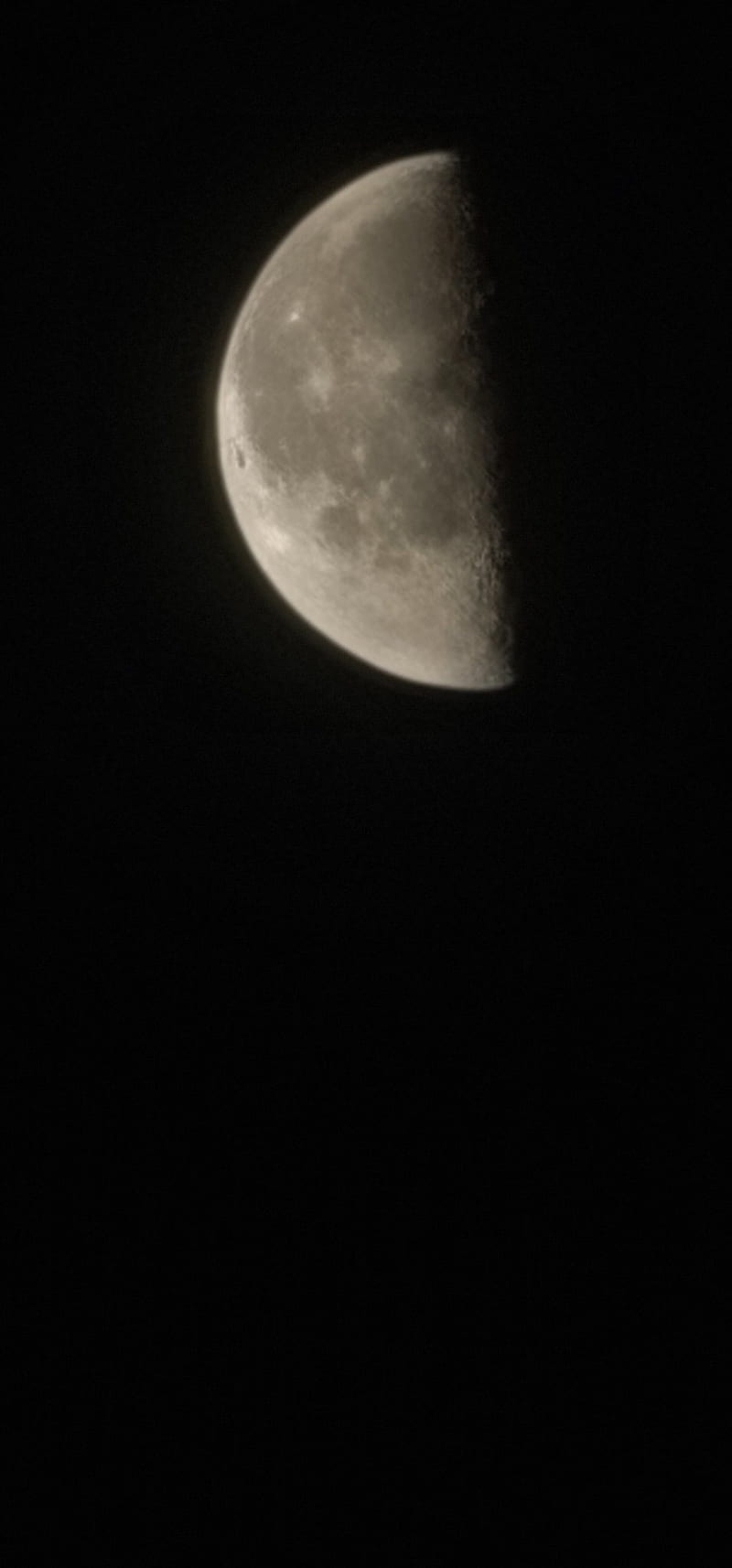 Half Moon, halfmoon, moon, night, night sky, HD phone wallpaper
