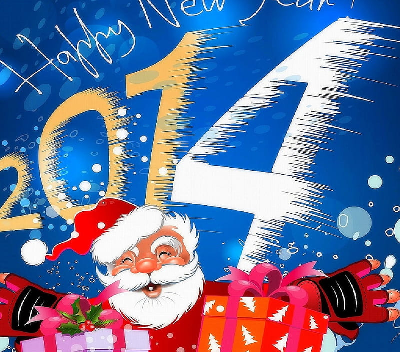 ✰Santa Claus Coming✰, holidays, bonito, digital art, santa claus, xmas and new year, greetings, still life, lovely, christmas, happiness, distributing, smile, blessings, cute, winter holidays, gifts, celebrations, vector, HD wallpaper