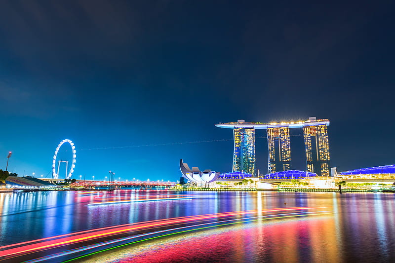 Marina Bay Sands Singapore , singapore, city, world, HD wallpaper