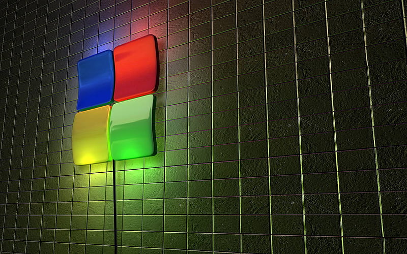3D Windows logo, Windows logo neon flashlight, Windows emblem, Windows  logo, HD wallpaper | Peakpx