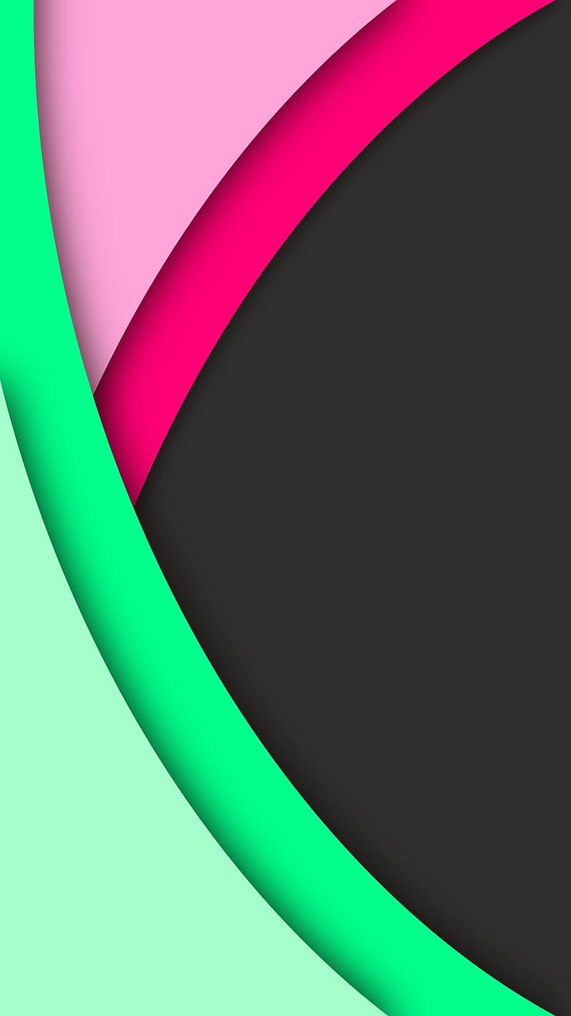 Layer Edge 01, FMYury, abstract, black, bright, clean, clear, color, colorful, colorfully, colors, dark, depth, gradient, green, layers, light, opposite, pink, shadow, shadows, side, HD phone wallpaper
