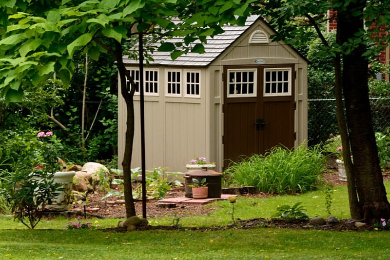 Serene Summer Shed, summer scene, summer shed, shed, barn, HD wallpaper ...