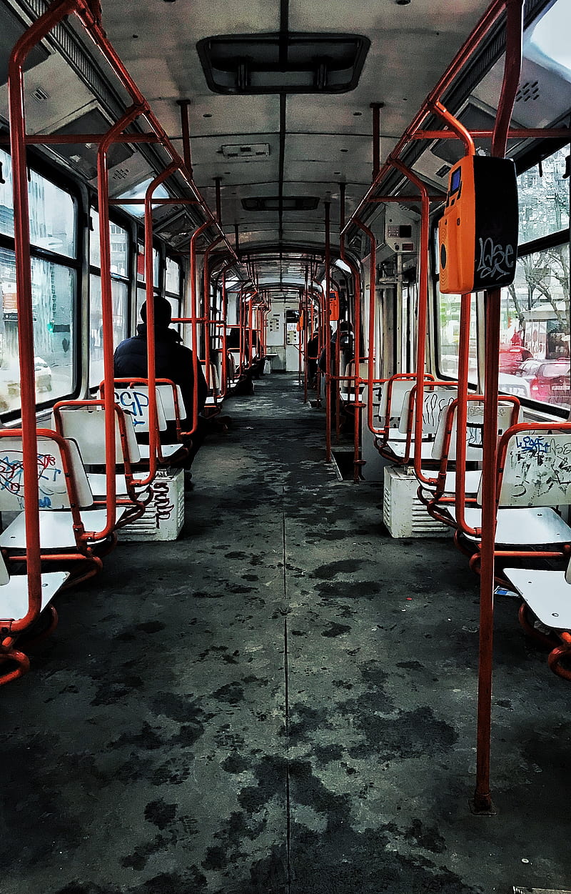 Morning Tram, bucharest, trains, train, subway, urban, underground, old, HD phone wallpaper