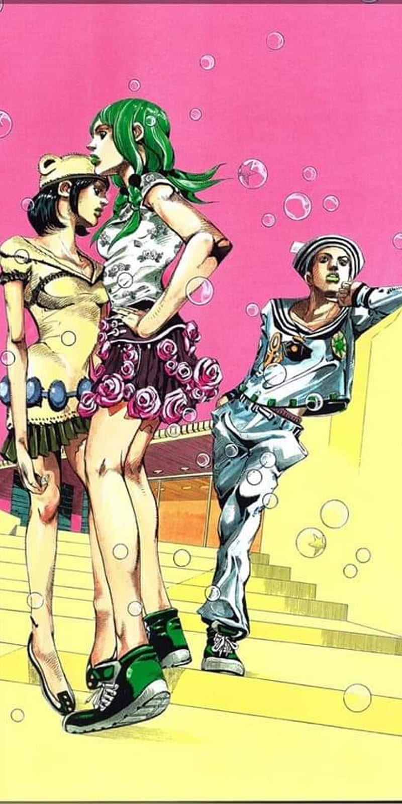 Download Jojolion - Josuke Higashikata and Soft & Wet Stand in Action  Wallpaper