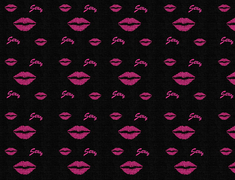 SEXY, black, backgrounds, purple, lips, HD wallpaper