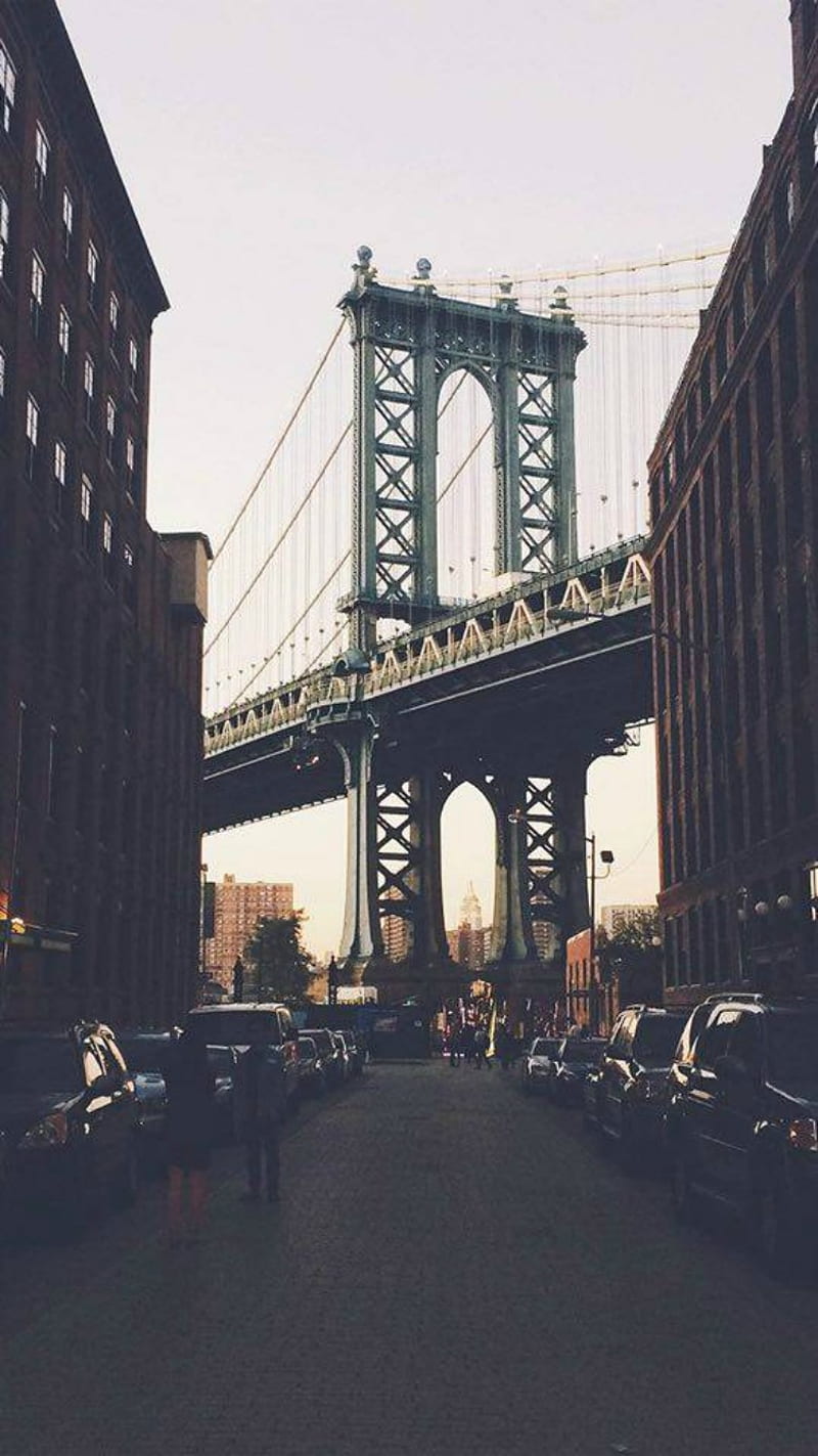 newyork bridge city, like, HD phone wallpaper