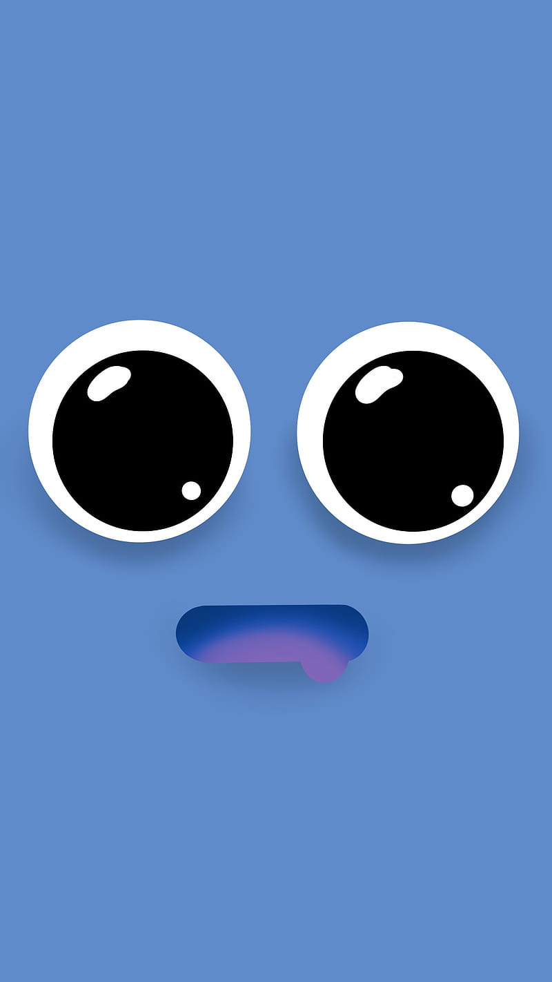 Blue cute smile, emoji, eyes, face, HD phone wallpaper | Peakpx