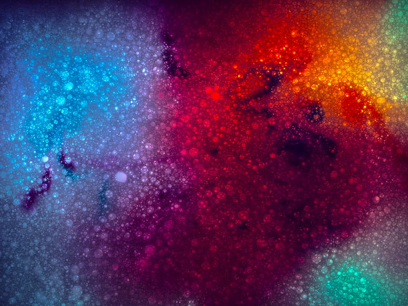 particles, colorful, glitter, abstraction, HD wallpaper