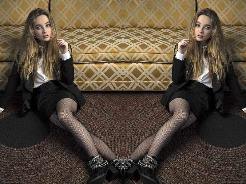 Sabrina Carpenter, Sabrina, 2016, Carpenter, model, legs, bonito, singer, stockings, actress, HD wallpaper