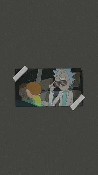 Rick and Morty Minimalist Wallpaper iPhone Phone 4K #9210e