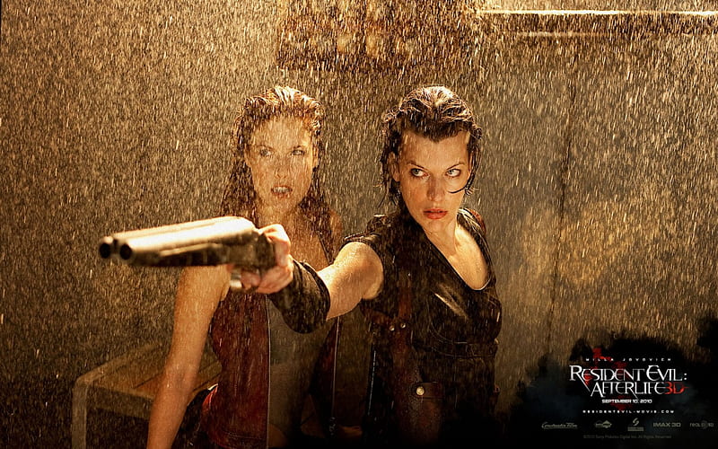 resident evil afterlife, afterlife, gun, evil, resident, woman, HD wallpaper