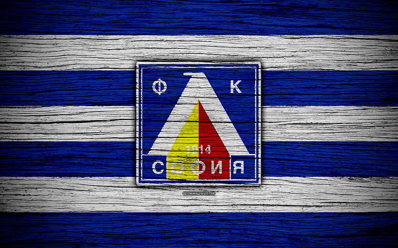 Levski FC Parva Liga, soccer, football, Bulgaria, PFC Levski Sofia, logo, wooden texture, football club, FC Levski, HD wallpaper