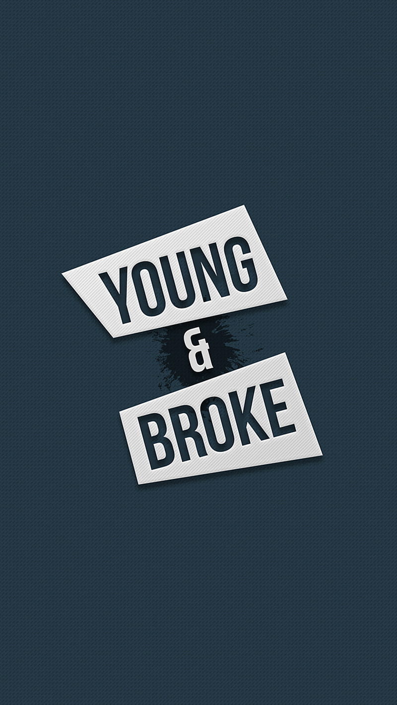 Young And Broke, desenho, logo, manpie, HD phone wallpaper