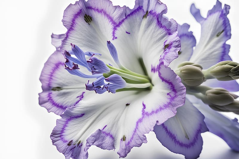 Purple gladiolus, Floral, Bloom, Macro, Flower, HD wallpaper