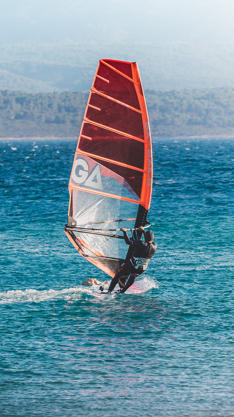 Windsurfing, Zoran, adriatic, amazing background, android, beach, bonito, blue, coast, foto, iphone, landscape, ocean, graphy, relax, sea, sea sports, seascape, speed, sport, summer, summer vibes, surf, surfer, surfing, , wind, HD phone wallpaper