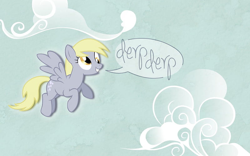 Derpy - MLP, My Little Pony, Friendship is Magic, Derpy, Clouds, Pegasus, Pony, HD wallpaper
