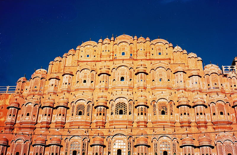 Hawa Mahal, building, architecture, jaipur, india, great, palace, palace of wind, HD wallpaper