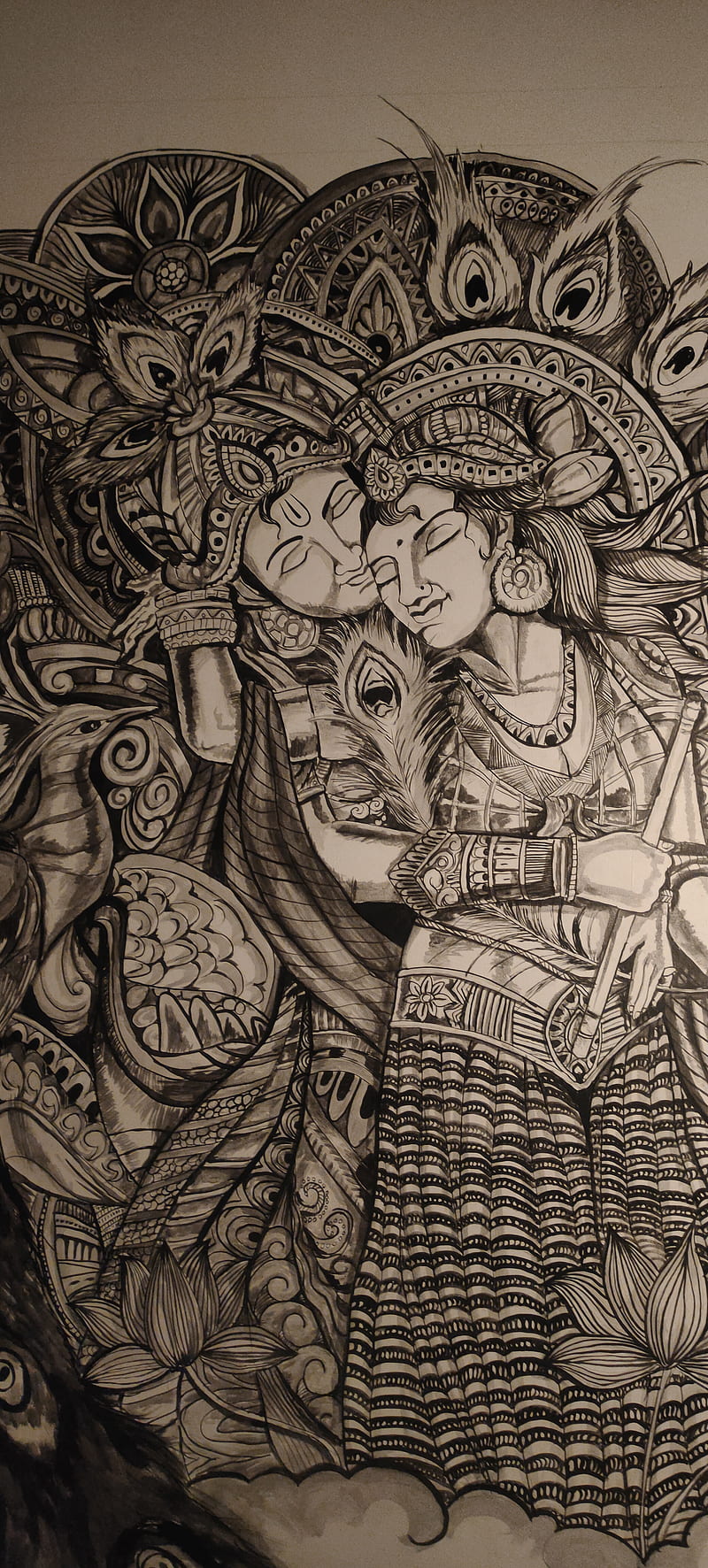 20+ Sketch of Lord Krishna and Radha Nice Pic for DP Download 2022 -  Themaru Gujarat