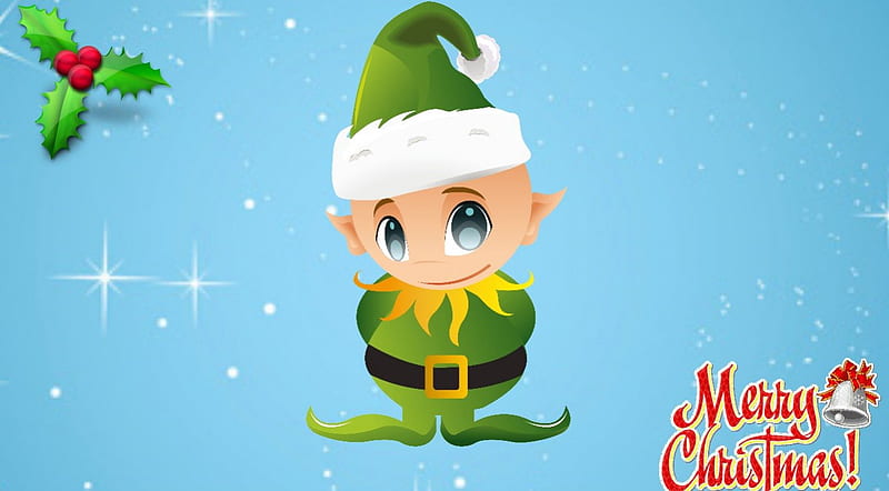 Christmas Elf, ho ho, holidays, christmas, elf, HD wallpaper