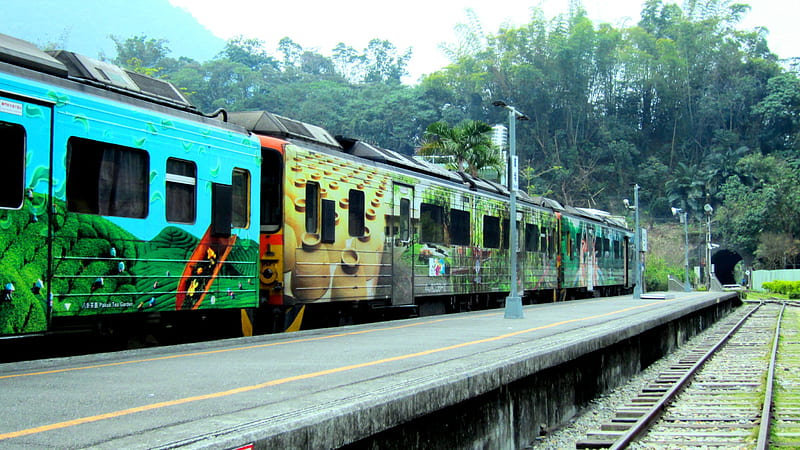 Train, sightseeing, obsolete, railway, HD wallpaper
