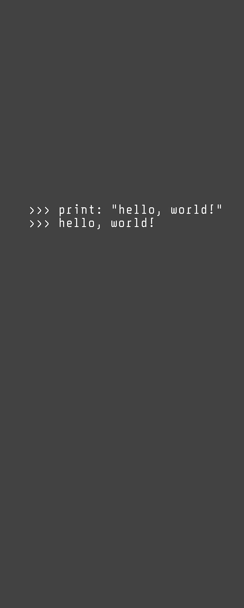 Python Hello World, code, programming, HD phone wallpaper