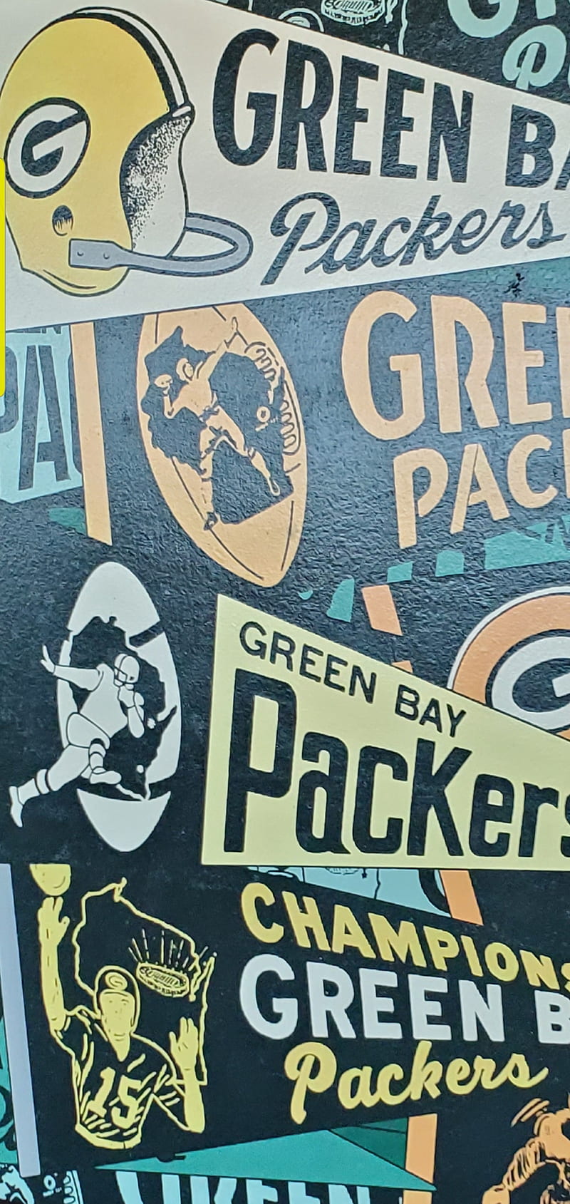 Packers pinnate, football, green bay, green bay packers, nfl, HD phone wallpaper