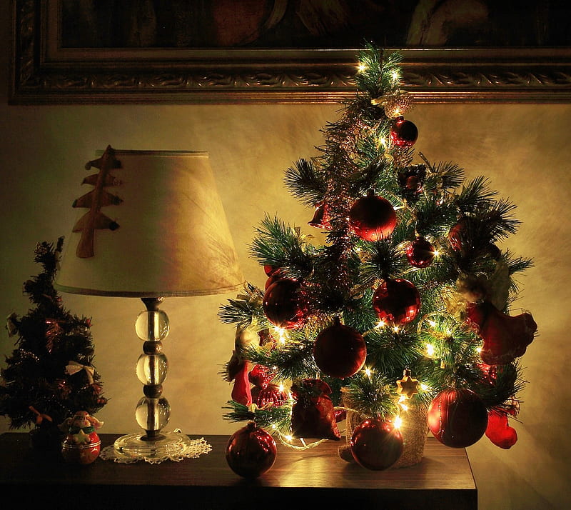 Merry Christmas, baubles, christmas tree, xmas, HD wallpaper