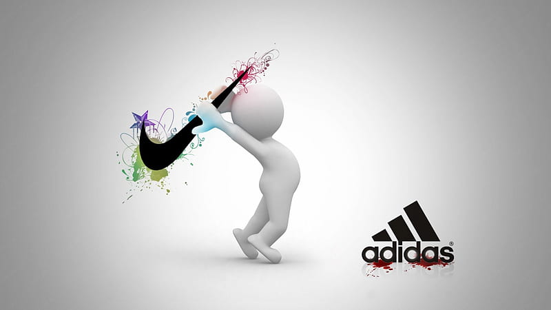  Nike vs adidas, adidas, nike, logotipos, esports, Fondo de pantalla HD