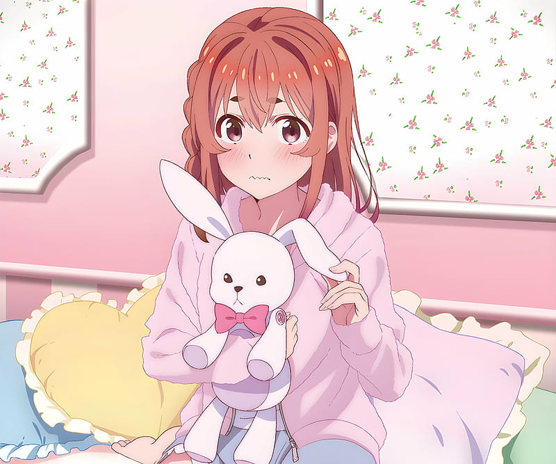 Anime, Rent-A-Girlfriend, Sumi Sakurasawa , Stuffed Animal, HD wallpaper