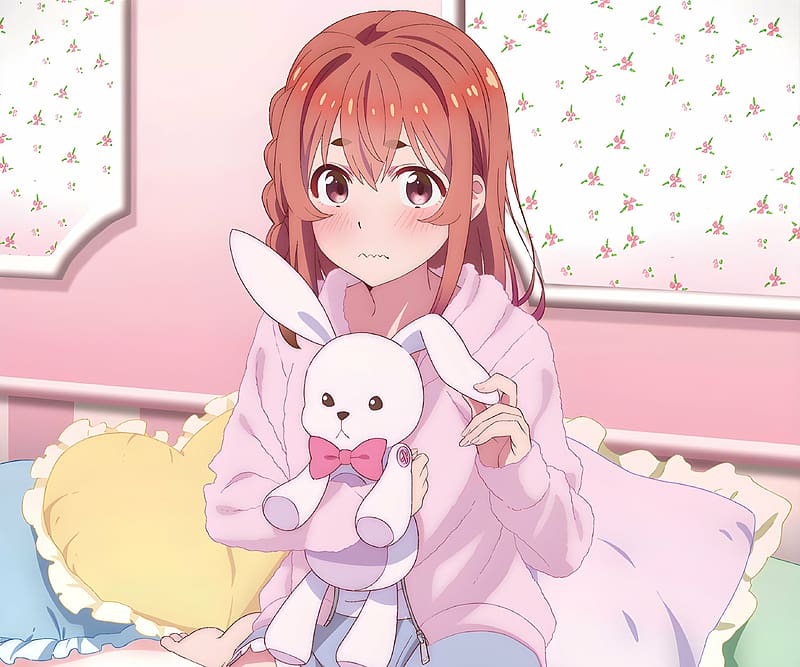 Anime, Stuffed Animal, Rent A Girlfriend, Sumi Sakurasawa, HD wallpaper