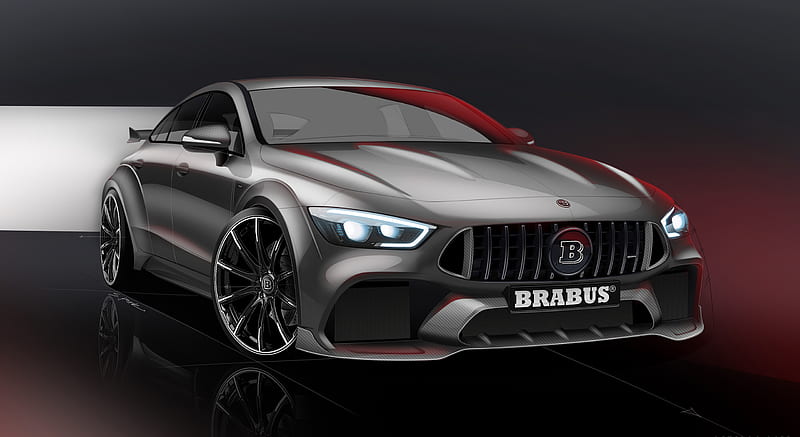 2021 BRABUS ROCKET 900 ONE OF TEN based on Mercedes-AMG GT 63 S 4MATIC+ - Design Sketch , car, HD wallpaper