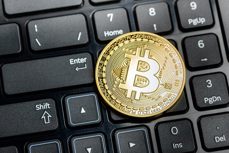 Bitcoin, family, keyboard, logo, message, miss, missing, shop, technology, you, HD wallpaper