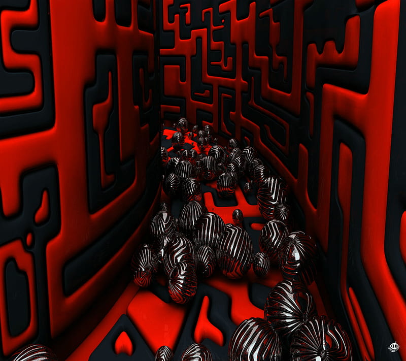 Red And Black 2018 3d Abstract Cool Desenho Metal New Hd Wallpaper Peakpx - Red Wallpaper Abstract 3d