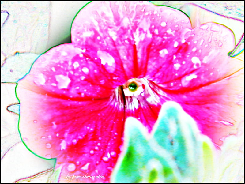 groovy flower, flower, groovy, nature, pink, HD wallpaper