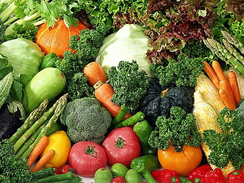 vegetables, plants, healthy, hot, nature, HD wallpaper