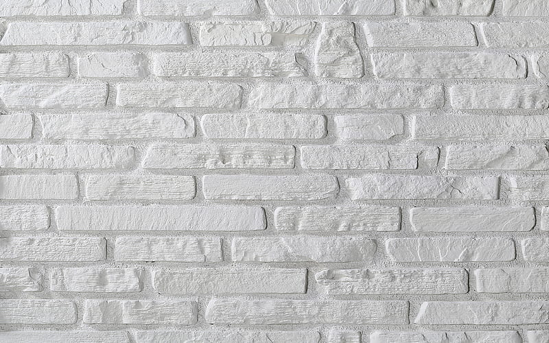 white brickwall, close-up, white bricks, bricks textures, white bricks wall, macro, bricks, wall, white bricks background, white stone background, HD wallpaper