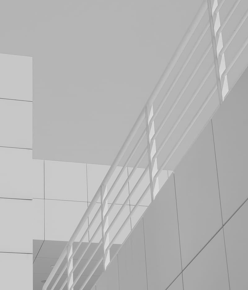 architecture, minimalism, railing, building, HD phone wallpaper