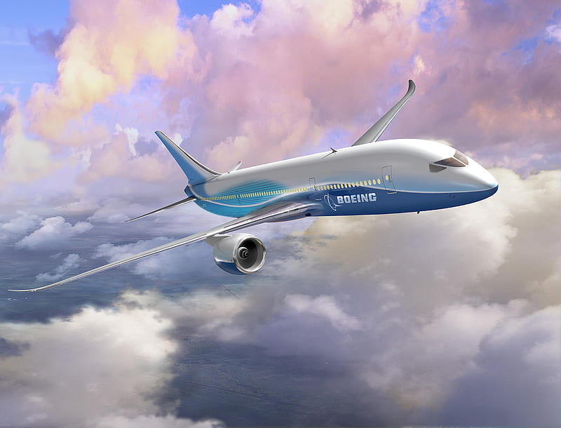 Boeing 787 Dreamliner, boeing 787, commercial airplane, airliner, dreamliner, HD wallpaper