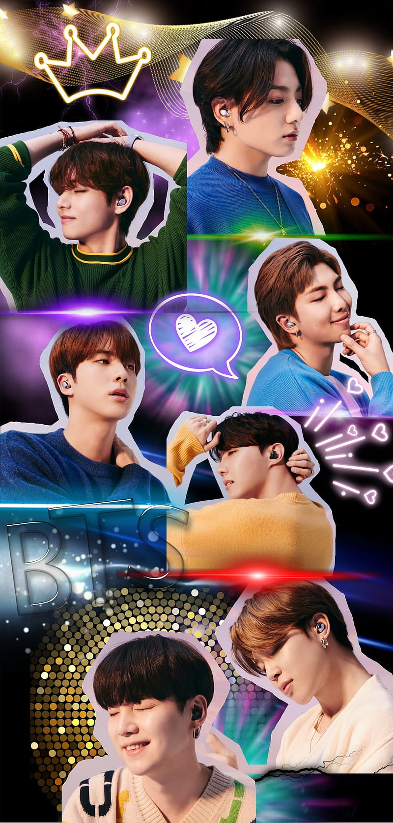 BTS - Neon, PTD, Army, Kpop, Butter, Samsung, HD phone wallpaper | Peakpx