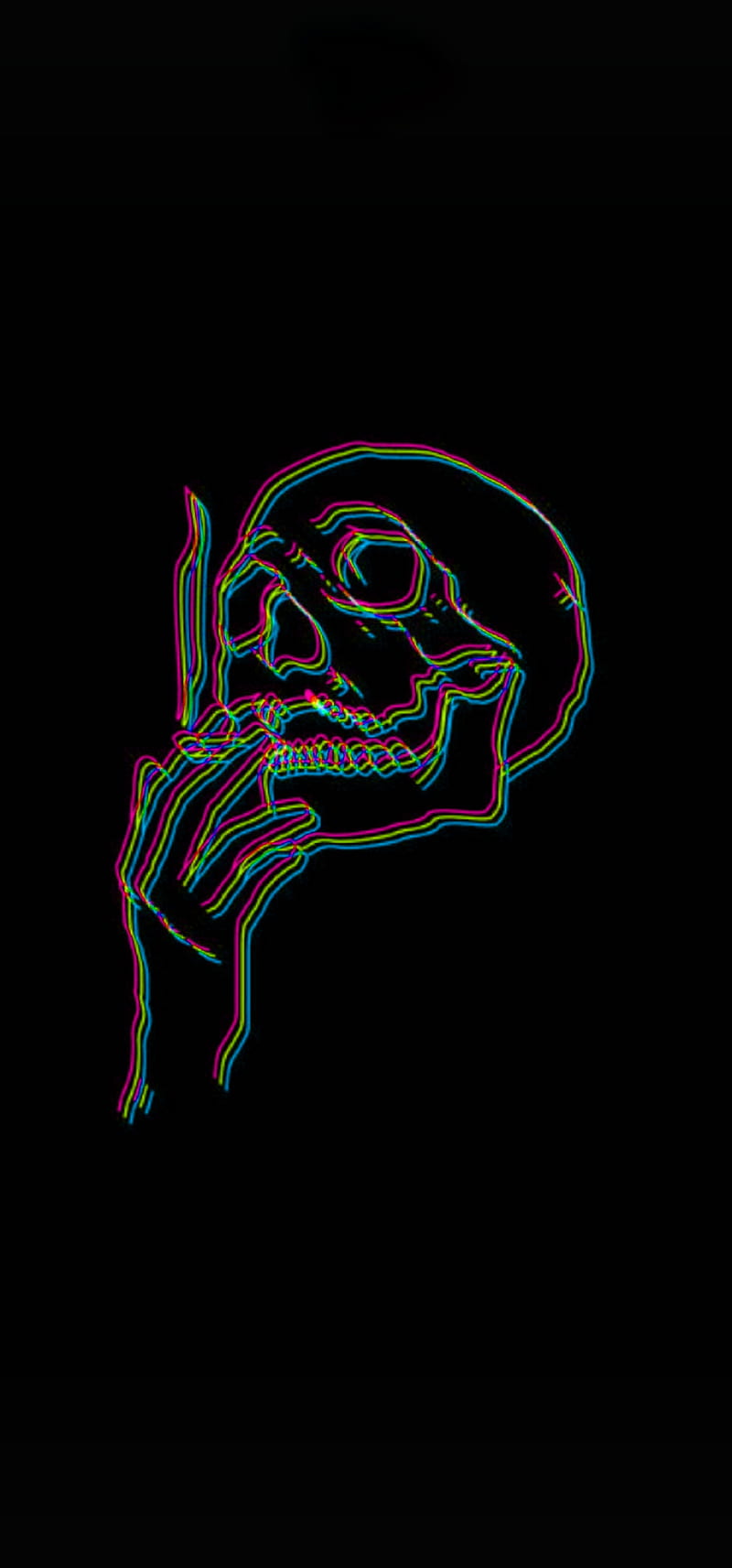 Smoking, black, calavera, logo, skull, HD phone wallpaper