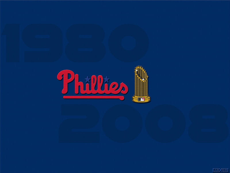 Philadelphia Phillies World Series Champions wiht World Series Trophy,  phiadelphia, HD wallpaper